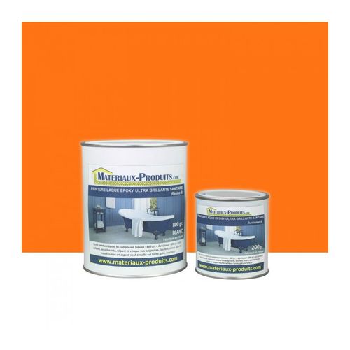 Peinture Laque Epoxy Ultra Brillante Salle de Bain Orange - Couleur: Orange - Conditionnement: 1 Kg