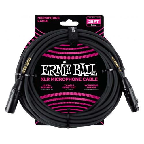 Ernie Ball 6073 - Câble microphone XLR mâle-XLR femelle - 7.62m