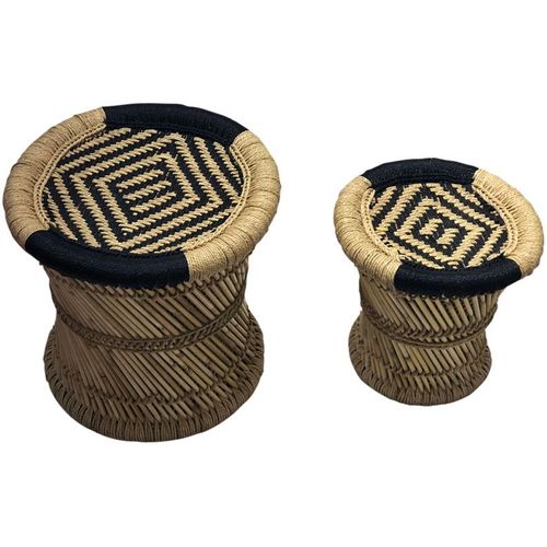 Tabourets En Roseau (Lot De 2)