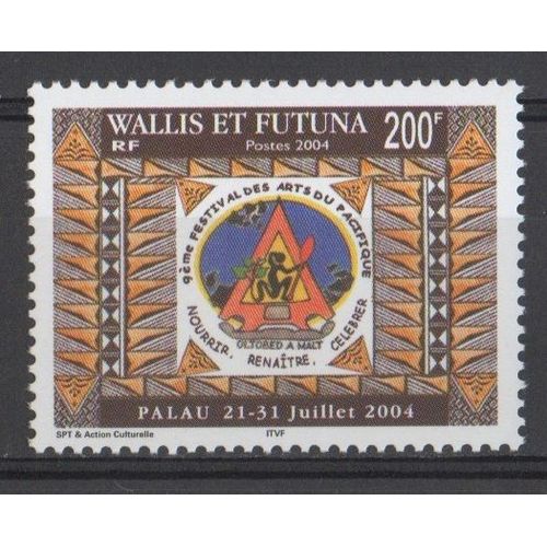 Timbre Wallis Et Futuna 2004 Yvert Et Tellier N°624 9ème Festival Des Arts Du Pacifique Palau Neuf**