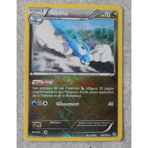 Carte Pokémon Altaria Holo Reverse 84/124 Noir & Blanc Dragons Exaltés Fr Neuve