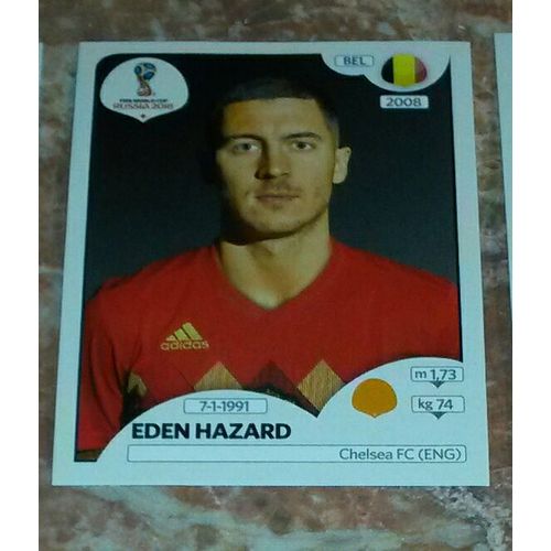 Autocollant Panini Fifa Russie 2018. Eden Hazard .Sticker 527