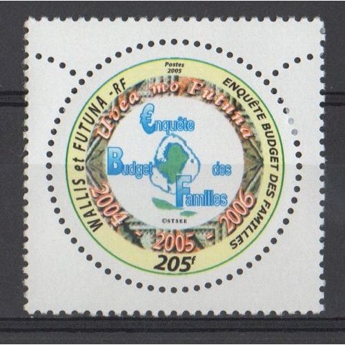 Timbre Wallis Et Futuna 2005 Yvert Et Tellier N°634 Enquête Budget Des Familles Neuf** Sans Traces De Charnière