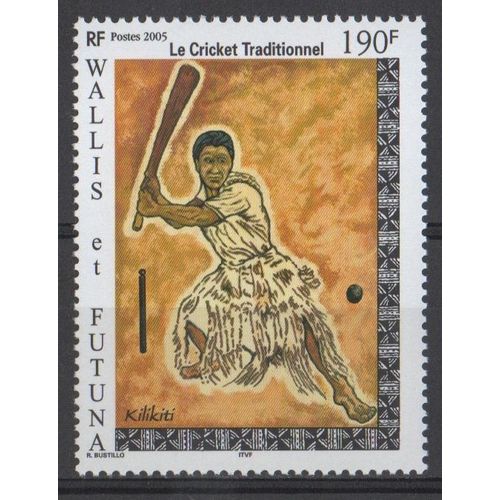 Timbre Wallis Et Futuna 2005 Yvert Et Tellier N°640 Le Criquet Traditionnel Kilikiti Neuf** Sans Traces De Charnière