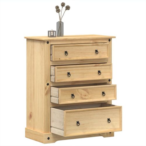 Vidaxl Commode Corona 92x48x120 Cm Bois Massif De Pin