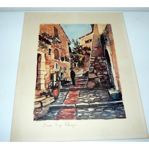 06 Èze Village, Gravure Colorima