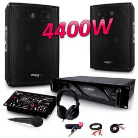 Amplificateur sono dj 2 x 600w max ibiza sound amp-800 + effet ufo