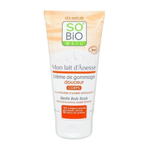 Sobio Creme Gommage Au Lait D'Anesse - Bio - 150 Ml - Douceur Du Corps 