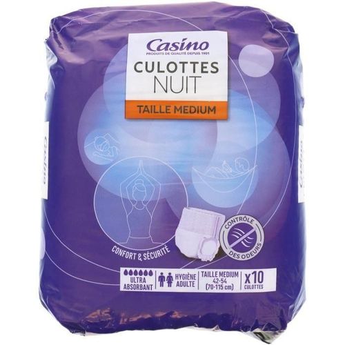 10 Culottes Medium Pour Hygiene Adulte 