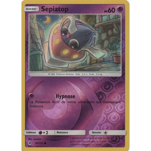 Carte Francaise Sepiatop Reverse 50/131 Lumière Interdite Pokemon