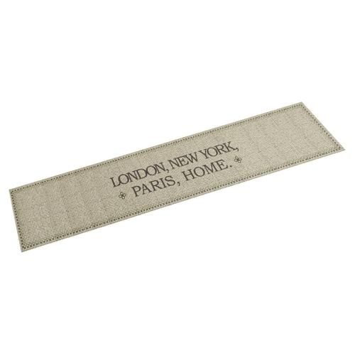 vidaXL Tapis de cuisine lavable imprimé Home capitales 60x300 cm