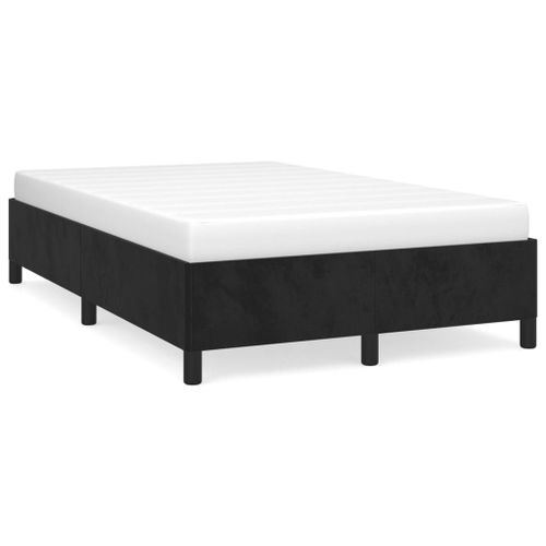 Vidaxl Cadre De Lit Sans Matelas Gris Foncé 120x190 Cm Velours