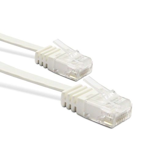 Cordon Ethernet RJ45 droit Cat.6A - 10m - Ultra plat