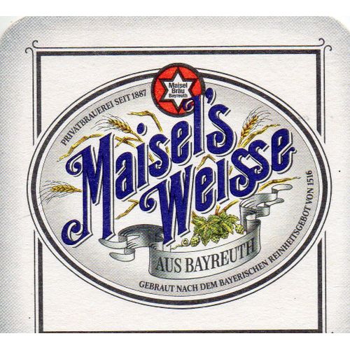 Sous Bock De Biere Maisels Weisse Aus Bayreuth