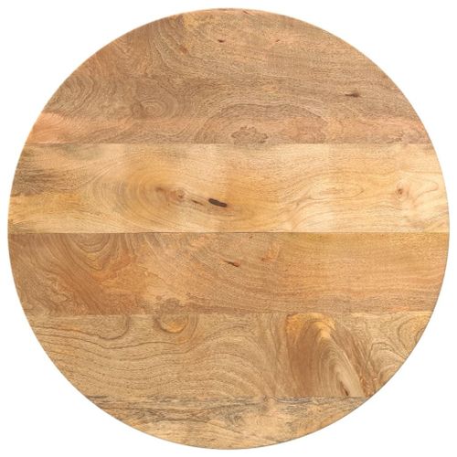 Vidaxl Dessus De Table Ø 50x3,8 Cm Rond Bois De Manguier Massif
