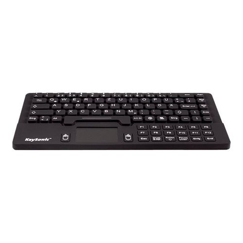 RaidSonic KeySonic KSK 5031IN - Clavier - avec pavé tactile - USB - Allemand - noir