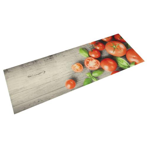 vidaXL Tapis de cuisine lavable impression de tomates 45x150cm velours