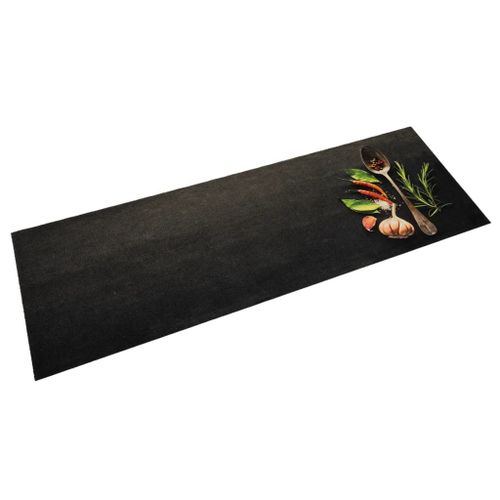vidaXL Tapis de cuisine lavable impression d'épices 60x180 cm velours