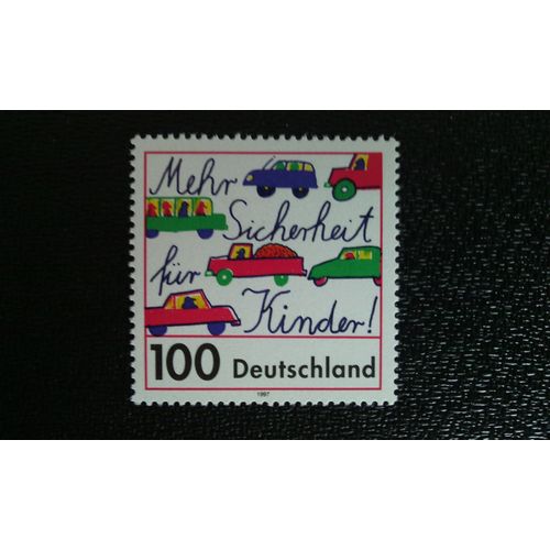 Timbre Allemagne Yt 1729 Une Plus Grande Sécurité Pour Les Enfants 1997