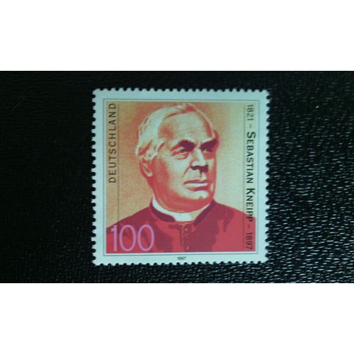 Timbre Allemagne Yt 1757 Centenaire De La Mort Du Père Sebastian Kneipp 1997
