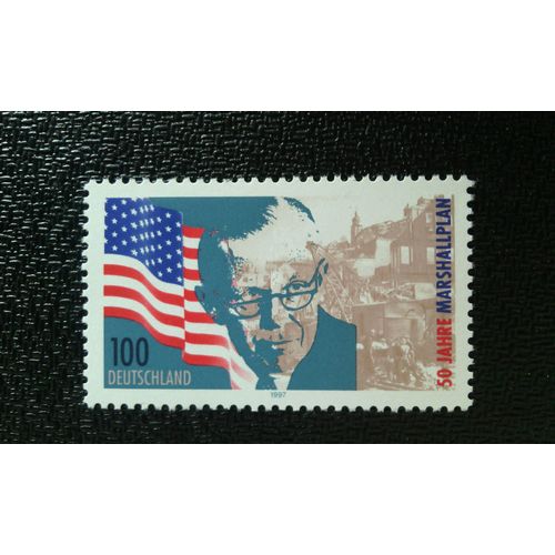 Timbre Allemagne Yt 1758 Plan Marshall (Programme Européen De Relance) 1997