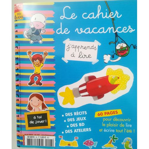 Le Cahier De Vacances J'apprends À Lire N°96