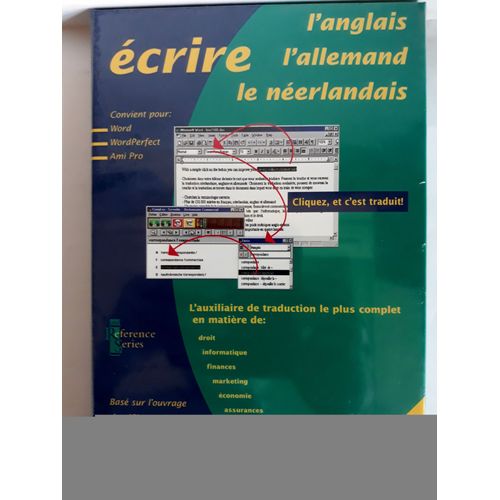 Ecrire L'anglais, L'allemand, Le Néerlandais