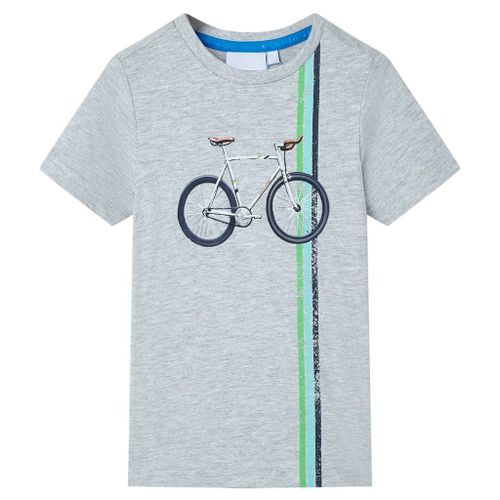 T-Shirt Pour Enfants Avec Manches Courtes Gris 116