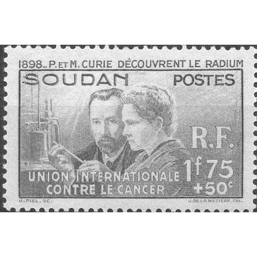 Mali ( Soudan Français ) Lutte Contre Le Cancer , Pierre Et Marie Curie 1938