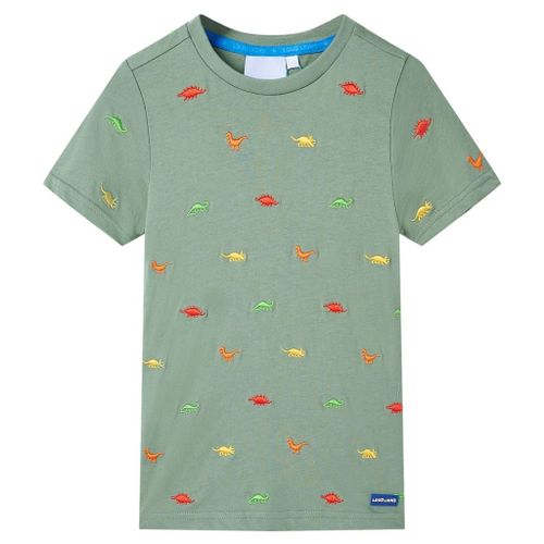 T-Shirt Pour Enfants Avec Manches Courtes Kaki 92