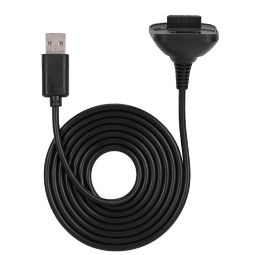 Câble De Chargeur Pour Manette Xbox 360 - Câble De Charge Abs À Charge Rapide 2 En 1, Câble De Charge Filaire Pour Manette Xbox 360(Le Noir)