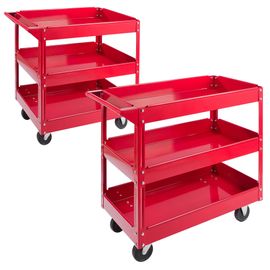 AREBOS 2x Chariot Servante d?Atelier Chariot à Outil | 3