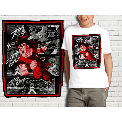 T-Shirt Blanc Enfant Collection Manga Dragon Ball Z 301