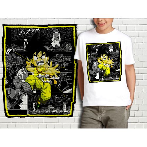 T-Shirt Blanc Enfant Collection Manga Dragon Ball Z 305