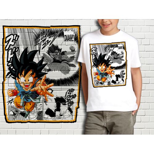 T-Shirt Blanc Enfant Collection Manga Dragon Ball Z 413
