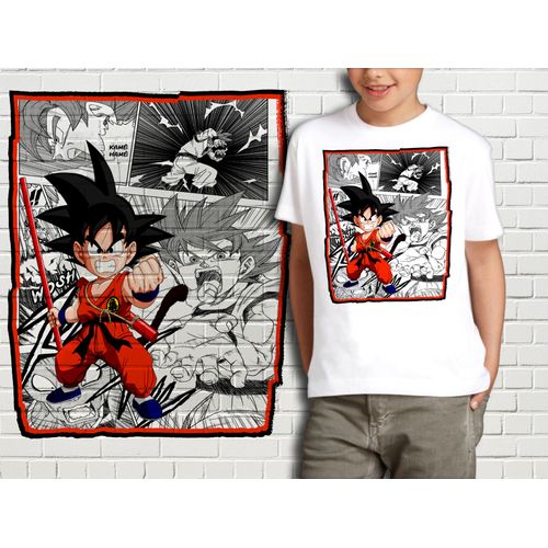 T-Shirt Blanc Enfant Collection Manga Dragon Ball Z 418