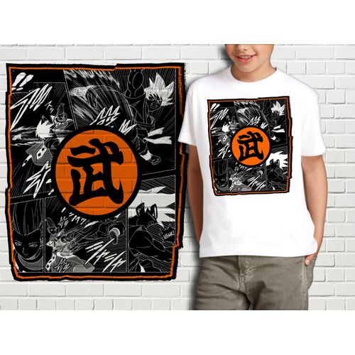 T-Shirt Blanc Enfant Collection Manga Dragon Ball Z 420