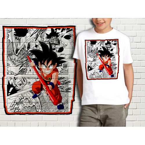 T-Shirt Blanc Enfant Collection Manga Dragon Ball Z 422