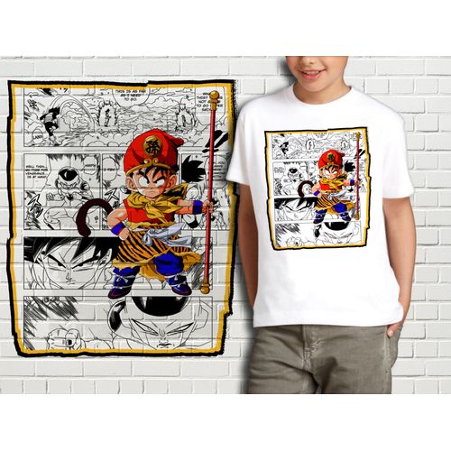 T-Shirt Blanc Enfant Collection Manga Dragon Ball Z 423