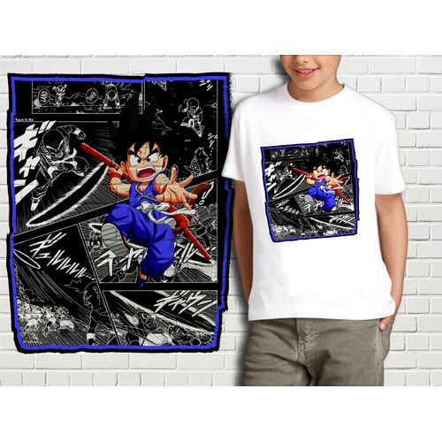 T-Shirt Blanc Enfant Collection Manga Dragon Ball Z 424