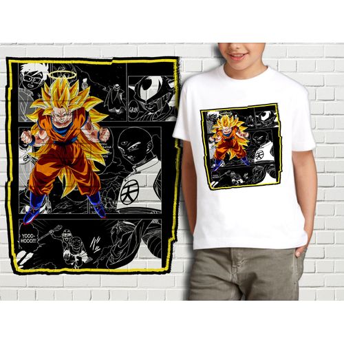 T-Shirt Blanc Enfant Collection Manga Dragon Ball Z 426