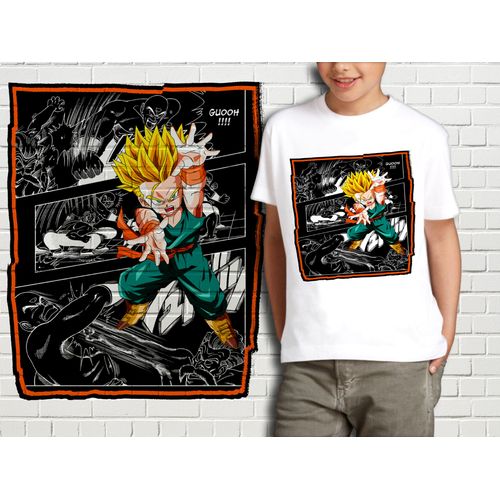 T-Shirt Blanc Enfant Collection Manga Dragon Ball Z 428