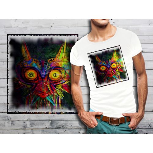 T-Shirt Blanc Homme Collection Zelda 01 Majora 's Mask