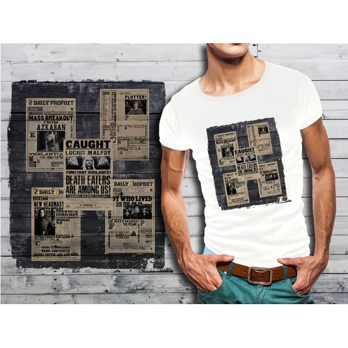 T-Shirt Blanc Homme Collection Films Cultes 13 Harry Potter