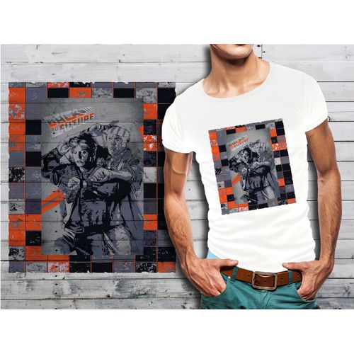 T-Shirt Blanc Homme Collection Films Cultes 16 Retour Vers Le Futur