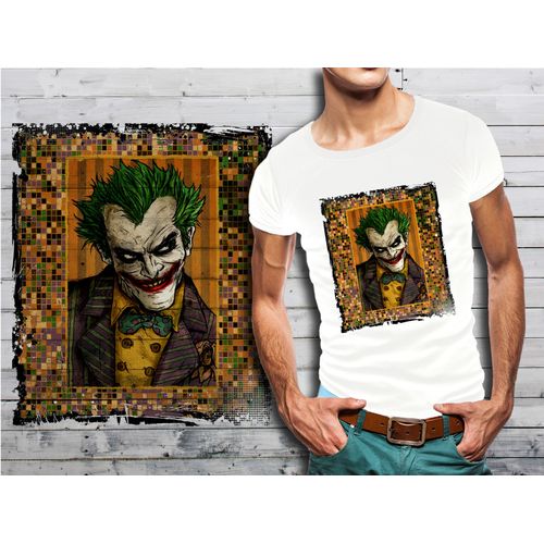 T-Shirt Blanc Homme Collection Comics 02 Joker
