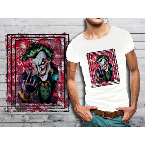 T-Shirt Blanc Homme Collection Comics 03 Joker