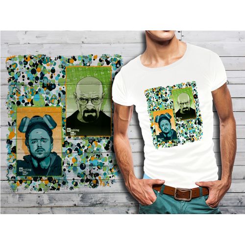 T-Shirt Blanc Homme Collection Series Cultes 06 Breaking Bad