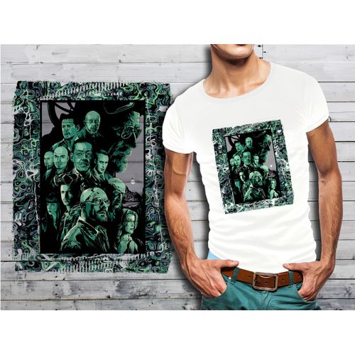 T-Shirt Blanc Homme Collection Series Cultes 07 Breaking Bad