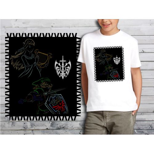 T-Shirt Blanc Enfant Collection Zelda 04 Link Zelda
